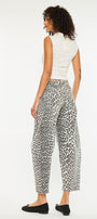 Xena High Rise Leopard Horseshoe Jeans - Official Kancan USA