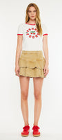 Rue High Rise Mini Denim Skirt - Official Kancan USA