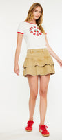 Rue High Rise Mini Denim Skirt - Official Kancan USA