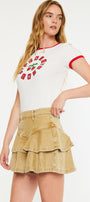 Rue High Rise Mini Denim Skirt - Official Kancan USA
