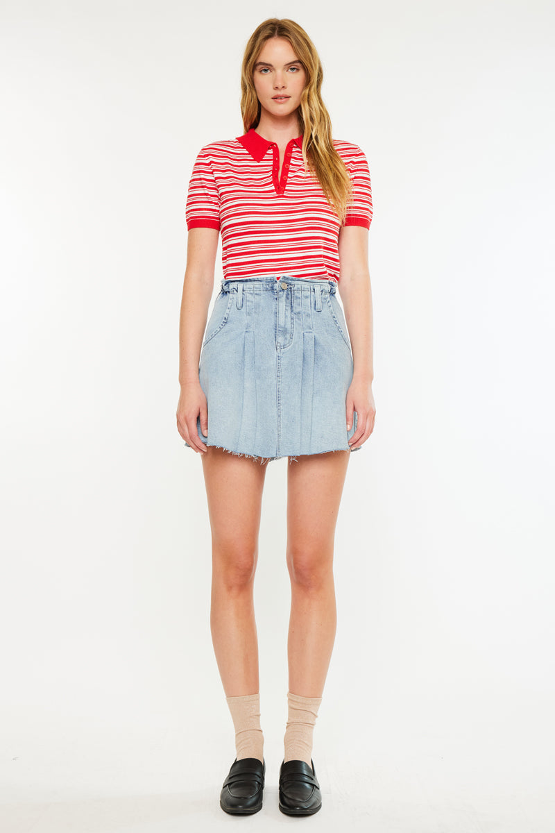 Kerro High Rise Midi Skater Skirt - Official Kancan USA
