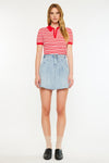 Kerro High Rise Midi Skater Skirt