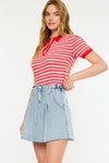 Kerro High Rise Midi Skater Skirt