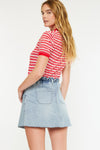 Kerro High Rise Midi Skater Skirt