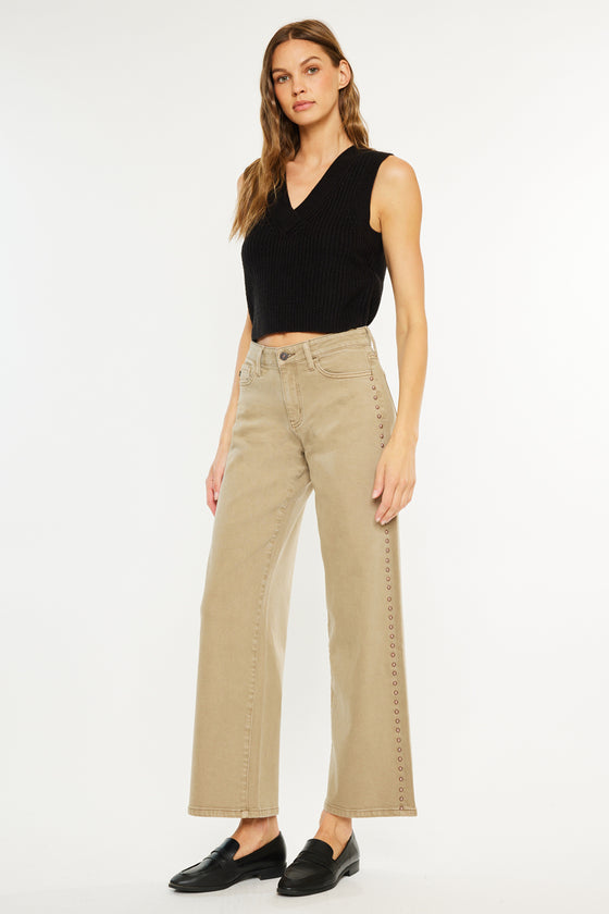 Ellie Mid Rise Wide Leg Jeans - Official Kancan USA