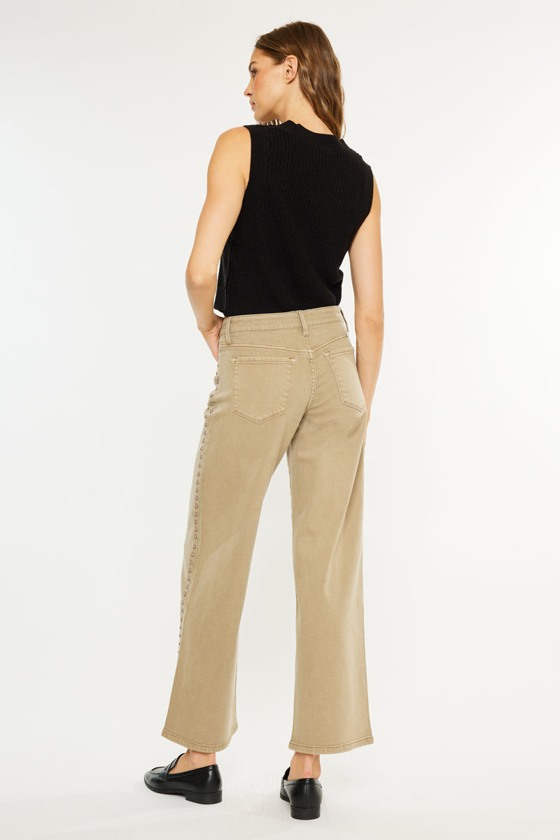 Ellie Mid Rise Wide Leg Jeans - Official Kancan USA