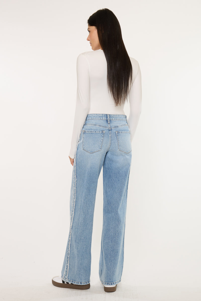 Sam High Rise Wide Leg Jeans - Official Kancan USA
