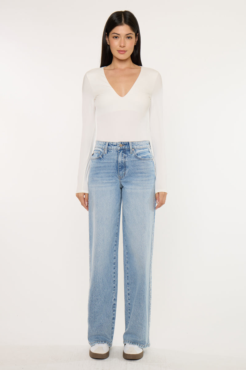 Sam High Rise Wide Leg Jeans - Official Kancan USA