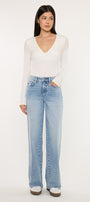 Sam High Rise Wide Leg Jeans - Official Kancan USA