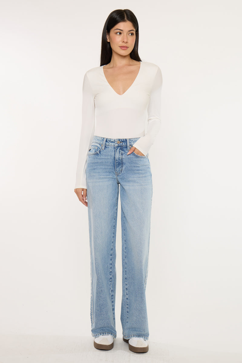 Sam High Rise Wide Leg Jeans - Official Kancan USA