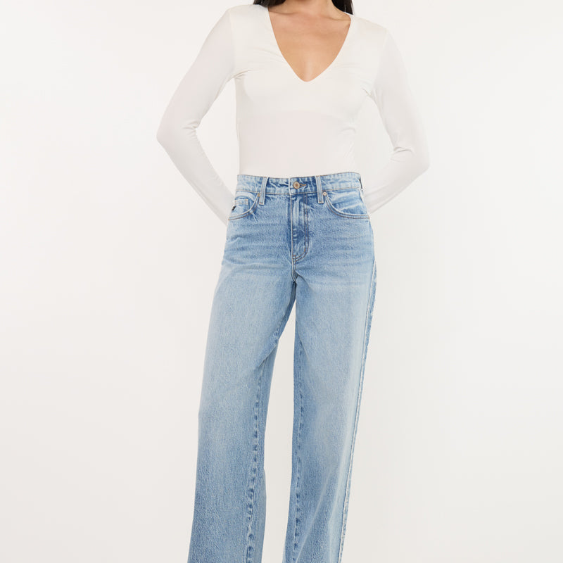 Sam High Rise Wide Leg Jeans - Official Kancan USA