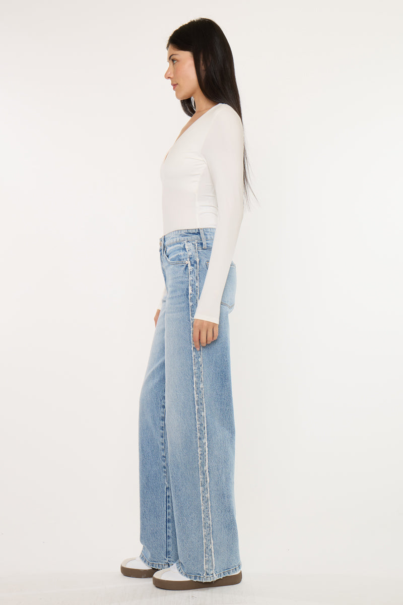 Sam High Rise Wide Leg Jeans - Official Kancan USA