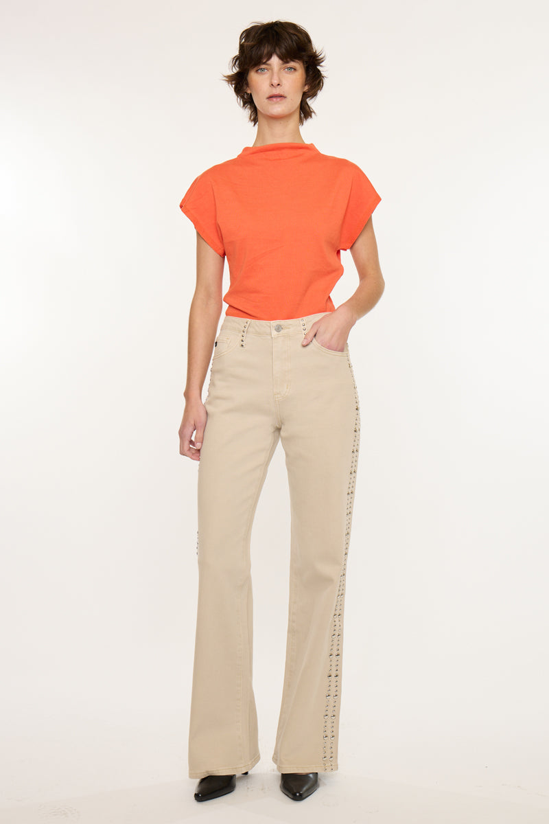 Gracelyn High Rise Wide Flare - Official Kancan USA