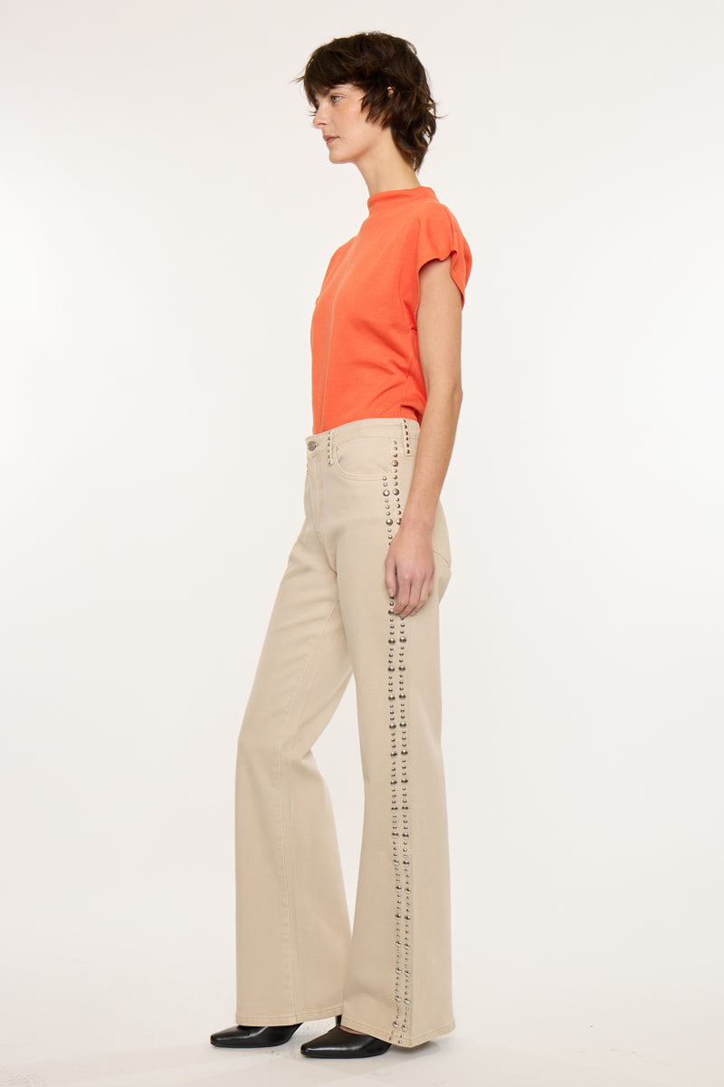 Gracelyn High Rise Wide Flare - Official Kancan USA