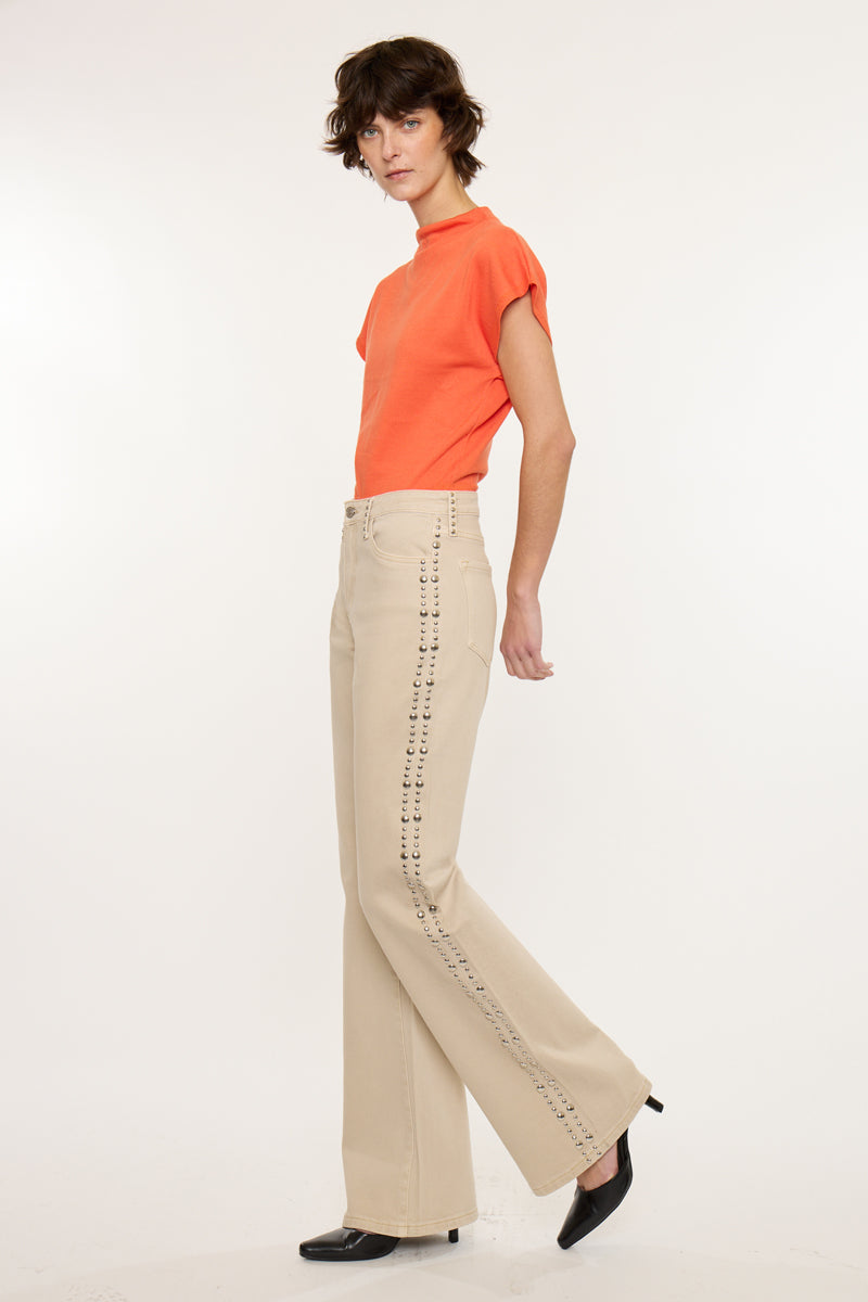 Gracelyn High Rise Wide Flare - Official Kancan USA