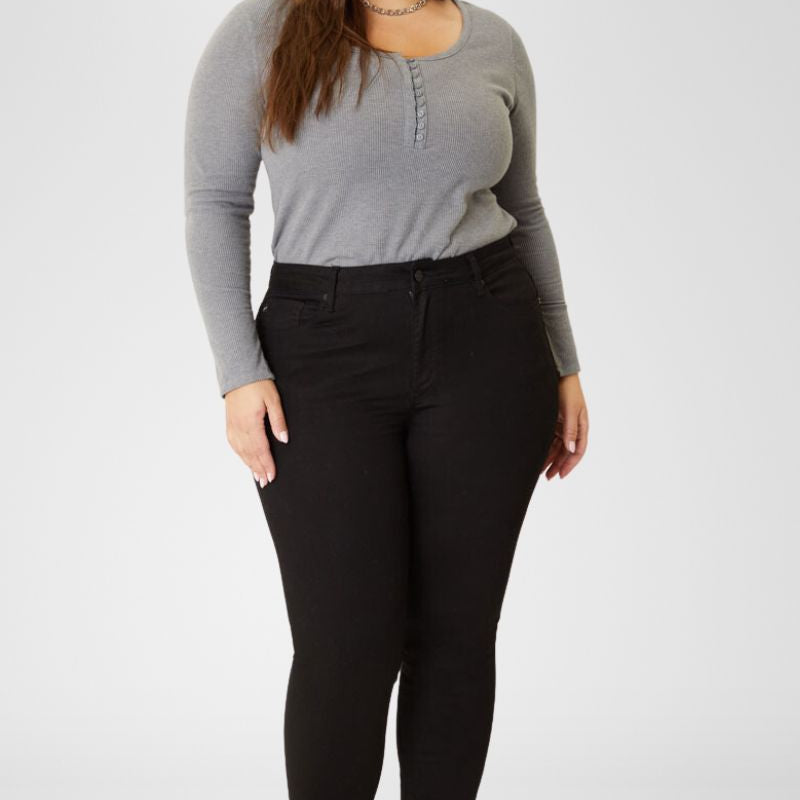 Jessia High Rise Super Skinny Jeans (Plus Size) - Official Kancan USA