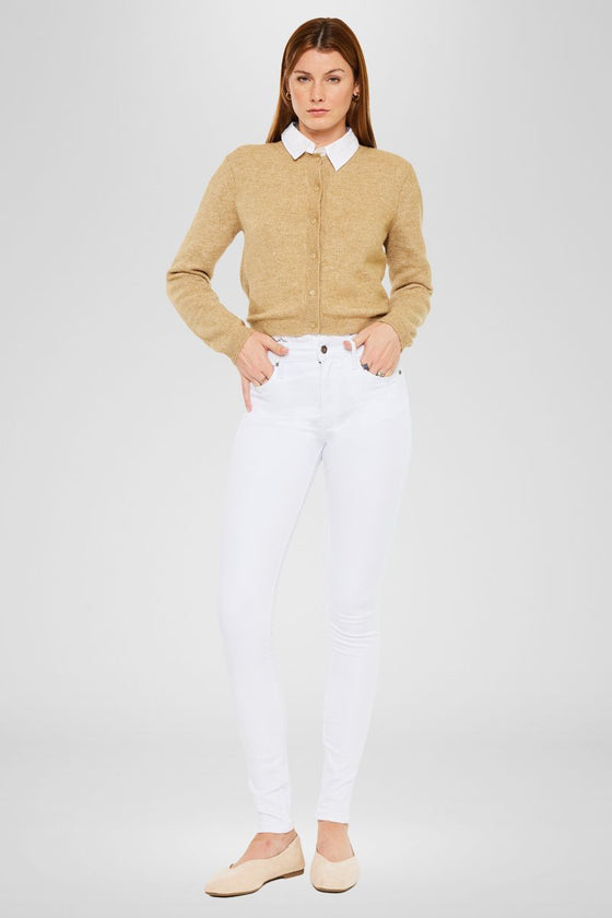 Alabaster High Rise Super Skinny Jeans - Official Kancan USA