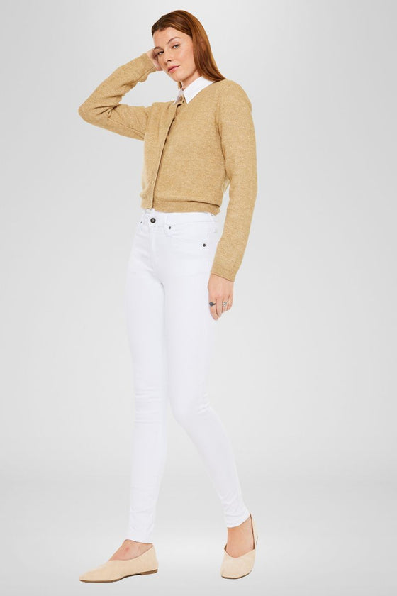 Alabaster High Rise Super Skinny Jeans - Official Kancan USA