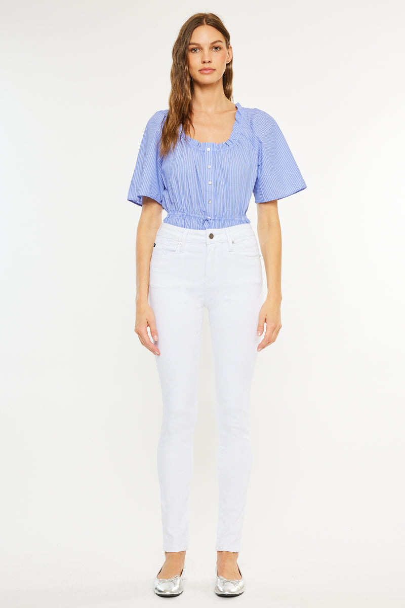 Alabaster High Rise Super Skinny Jeans - Official Kancan USA