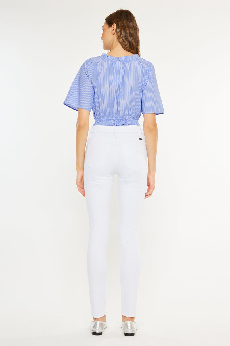 Alabaster High Rise Super Skinny Jeans - Official Kancan USA