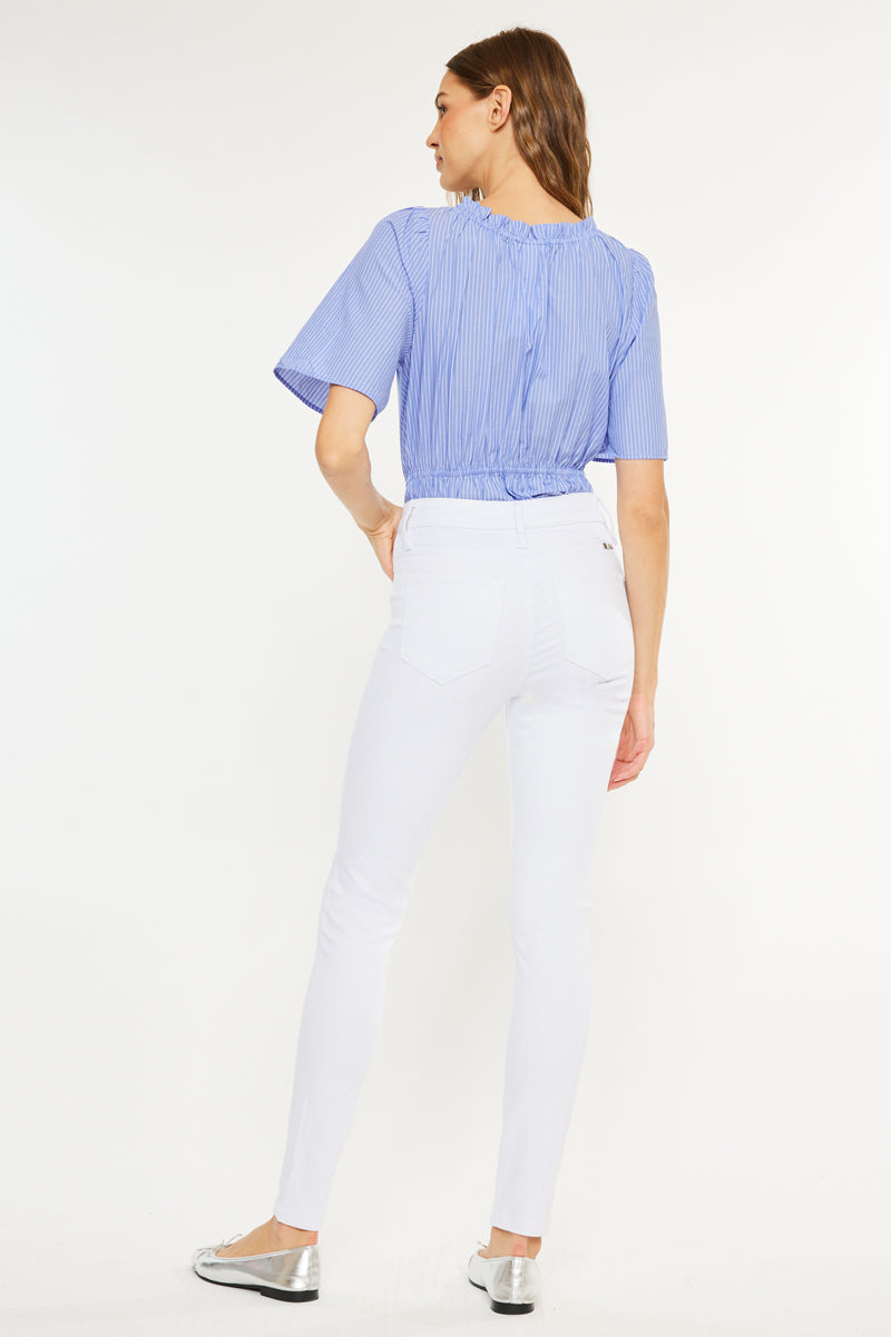 Alabaster High Rise Super Skinny Jeans - Official Kancan USA