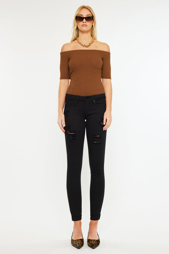 June Low Rise Ankle Skinny Jeans - Official Kancan USA