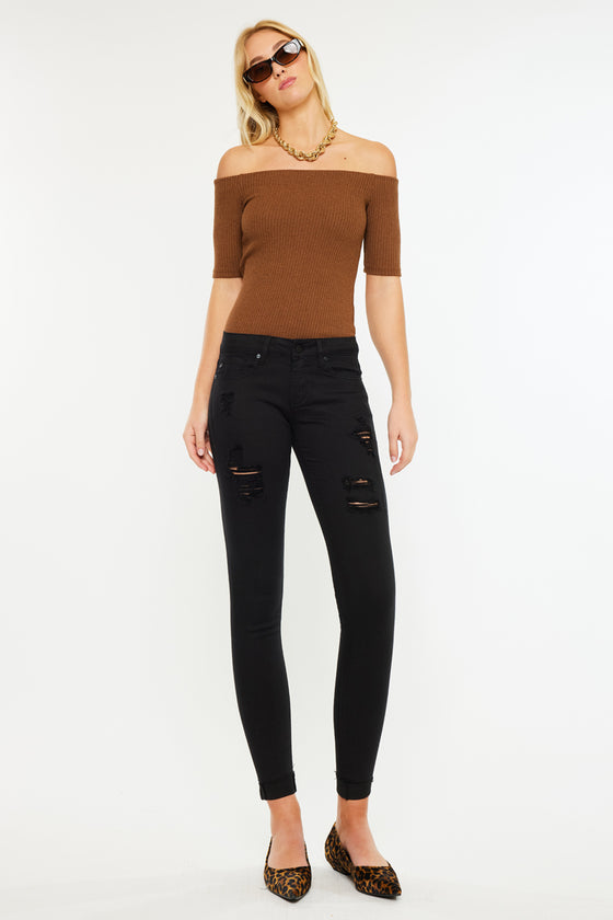 June Low Rise Ankle Skinny Jeans - Official Kancan USA