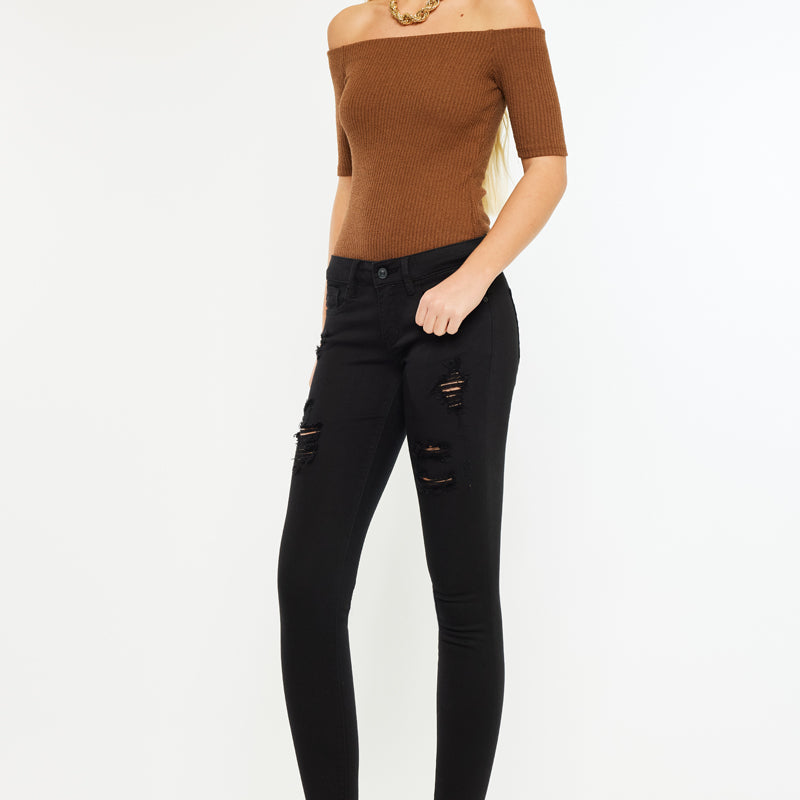 June Low Rise Ankle Skinny Jeans - Official Kancan USA