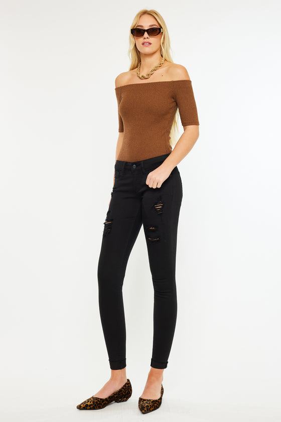 June Low Rise Ankle Skinny Jeans - Official Kancan USA