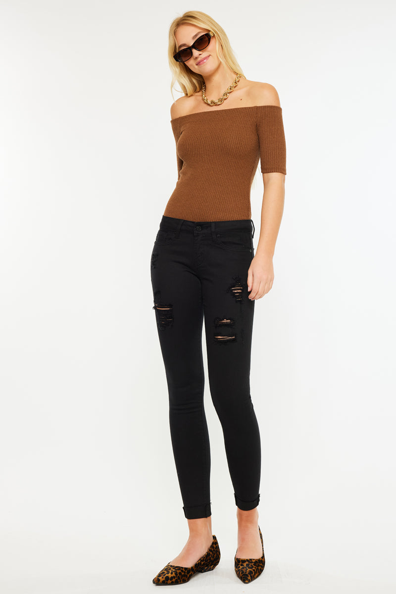 June Low Rise Ankle Skinny Jeans - Official Kancan USA