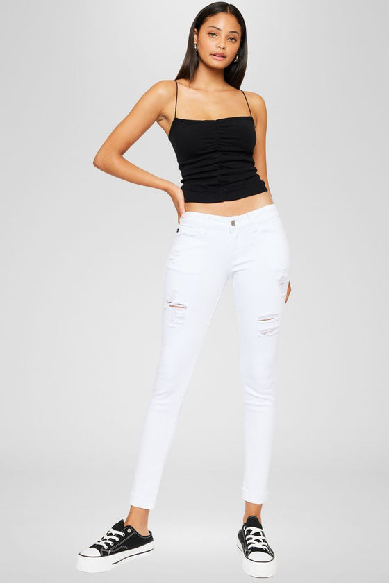 June Low Rise Ankle Skinny Jeans - Official Kancan USA