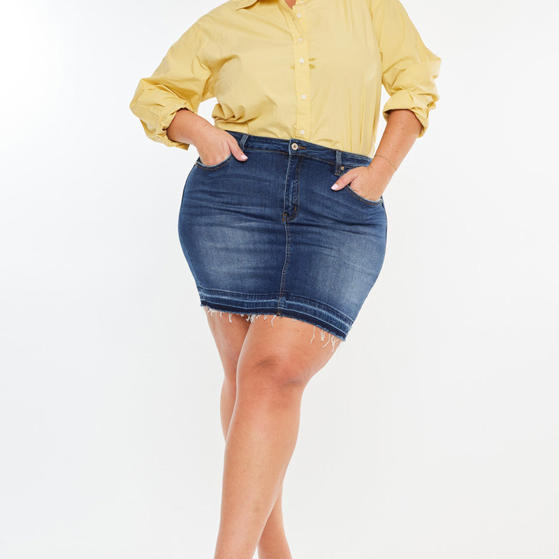 Lou High Rise Skirt (Plus Size) - Official Kancan USA