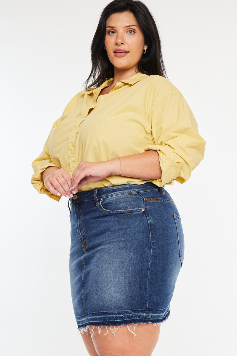 Lou High Rise Skirt (Plus Size) - Official Kancan USA