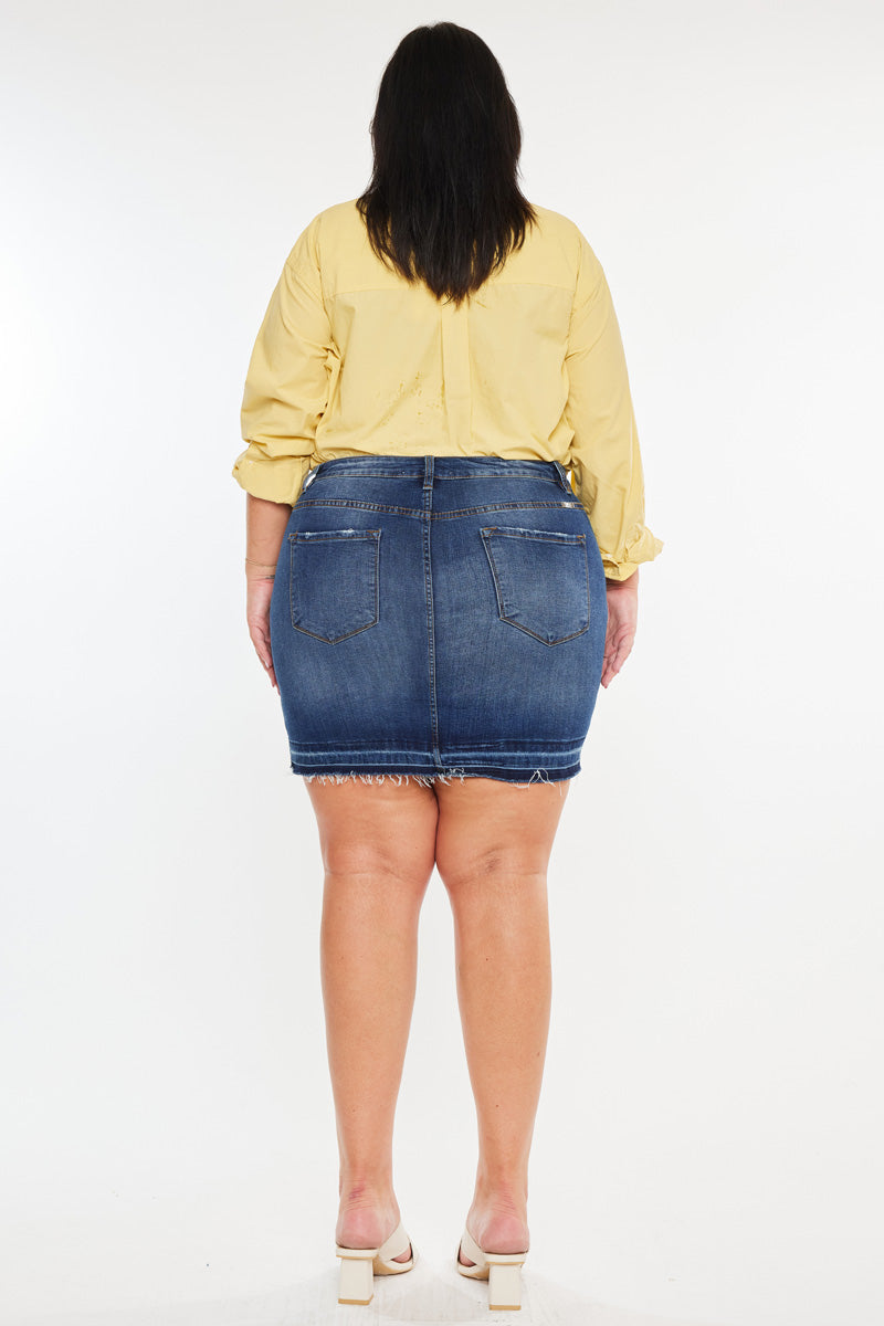 Lou High Rise Skirt (Plus Size) - Official Kancan USA
