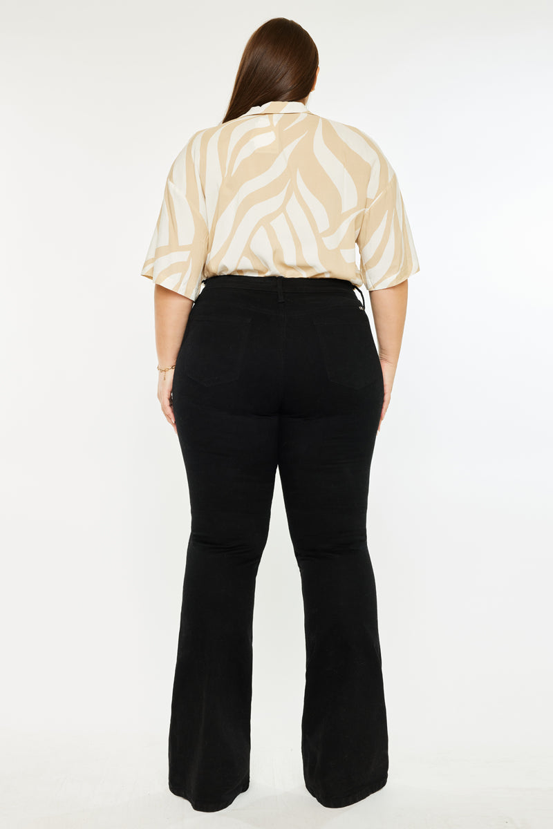 Gabriel Mid Rise Flare Jeans (Plus Size) - Official Kancan USA