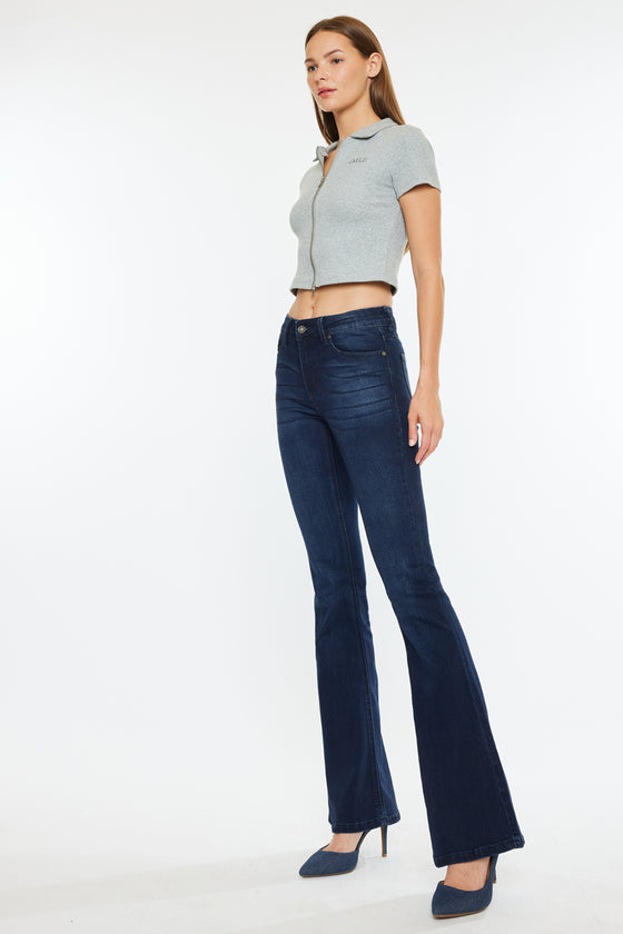 Trisha Mid Rise Classic Flare Jeans - Official Kancan USA