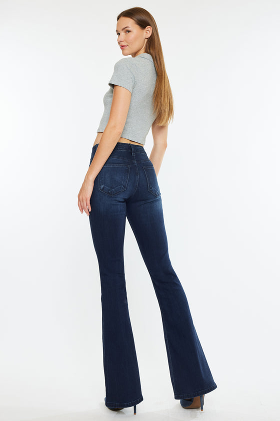 Trisha Mid Rise Classic Flare Jeans - Official Kancan USA