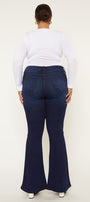 Darcy Mid Rise Flare Jeans (Petite Plus) - Official Kancan USA