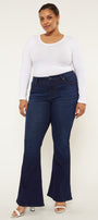 Darcy Mid Rise Flare Jeans (Petite Plus) - Official Kancan USA
