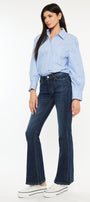 Hayden Mid Rise Flare Jeans (Petite) - Official Kancan USA