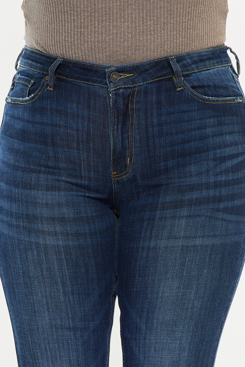 Charly  Mid Rise Flare Jeans (Petite Plus) - Official Kancan USA