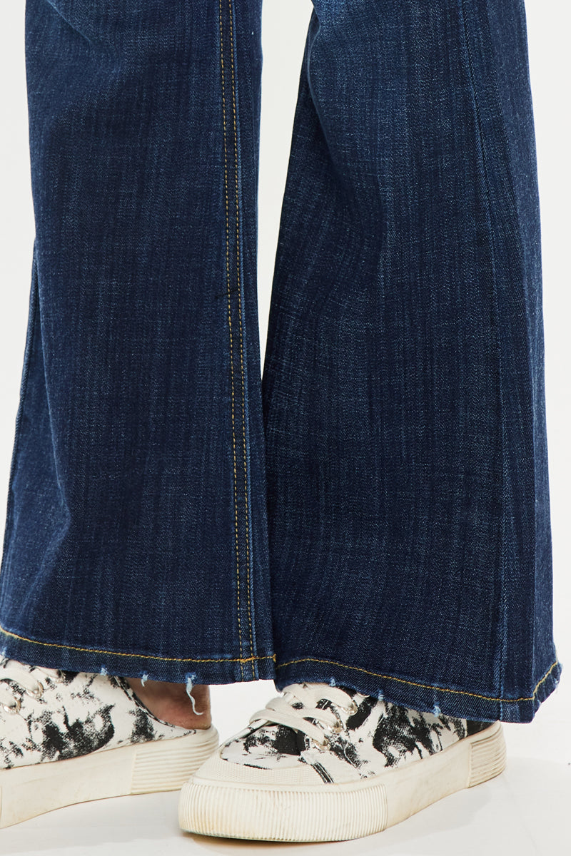 Charly  Mid Rise Flare Jeans (Petite Plus) - Official Kancan USA