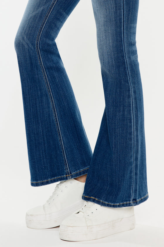 Hayden Mid Rise Flare Jeans (Petite) - Official Kancan USA