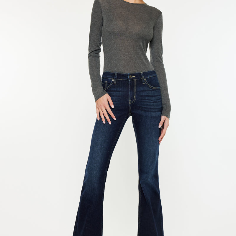 Samuel Mid Rise Flare Jeans - Official Kancan USA