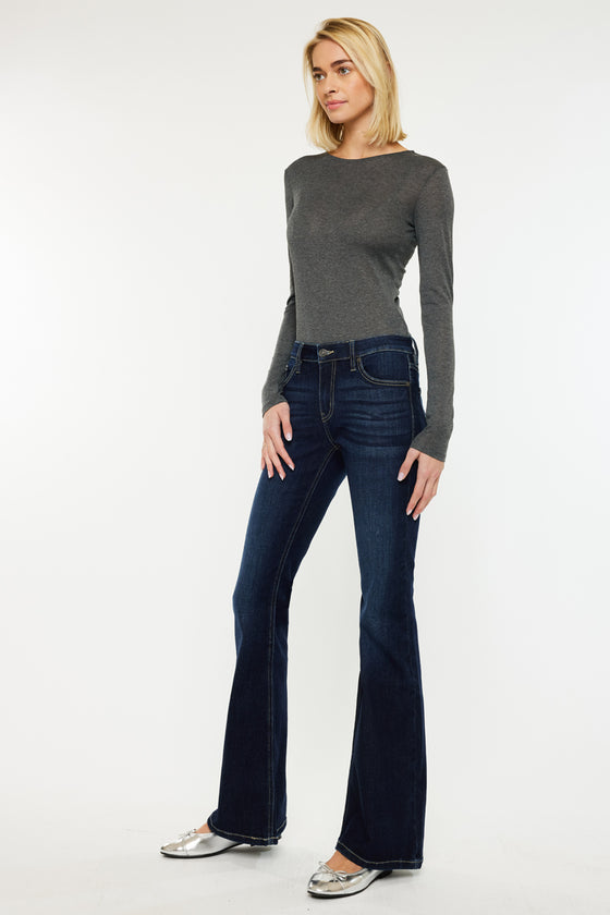 Samuel Mid Rise Flare Jeans - Official Kancan USA