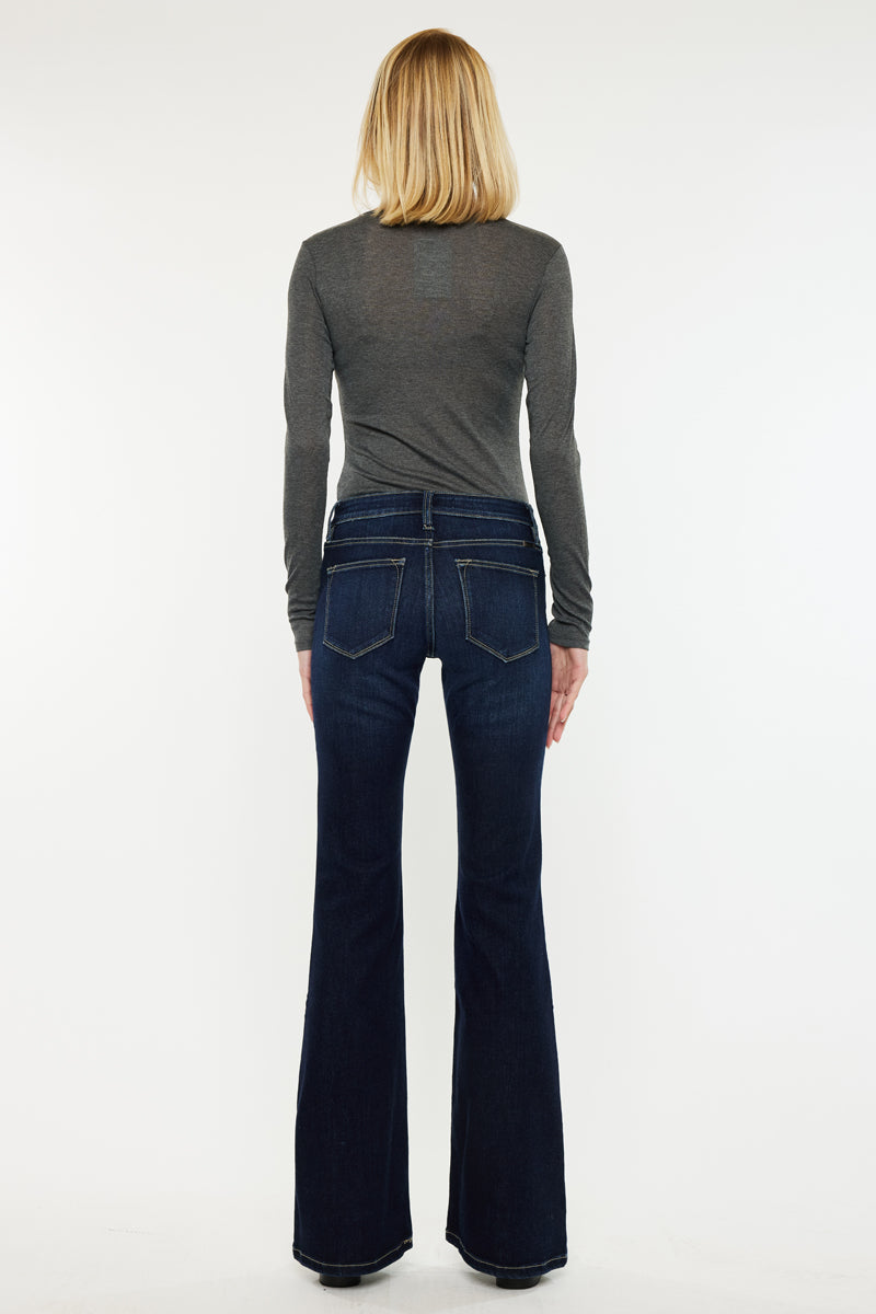 Samuel Mid Rise Flare Jeans – Kancan USA