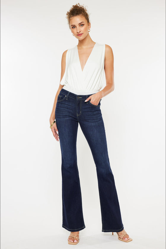 Samuel Mid Rise Flare Jeans - Official Kancan USA