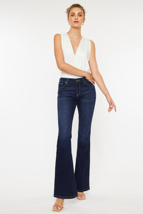 Samuel Mid Rise Flare Jeans - Official Kancan USA