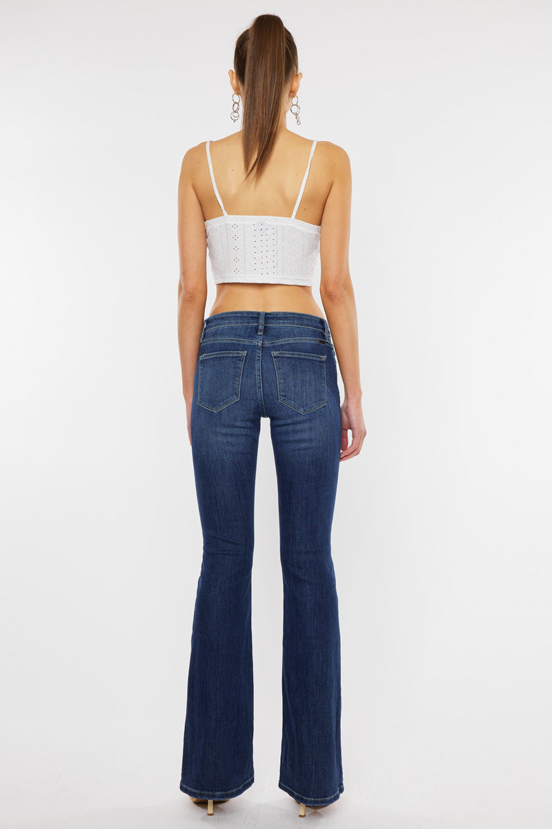 Samuel Mid Rise Flare Jeans – Kancan USA