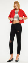 Brianna Mid Rise Ankle Skinny Jeans - Official Kancan USA